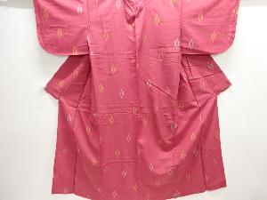 大正ロマン　抽象模様織り出し着物